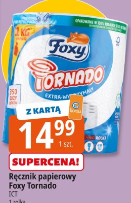 Ręcznik papierowy Foxy Tornado promocja w Leclerc
