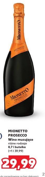 Wino Mionetto prosecco promocja w Kaufland