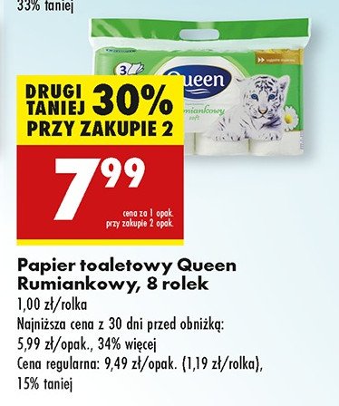 Papier toaletowy rumiankowy Queen promocja