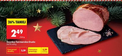 Szynka farmerska Duda promocja w Biedronka