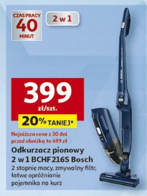 Odkurzacz pionowy 2 w 1 BCHF216S Bosch promocja w Auchan