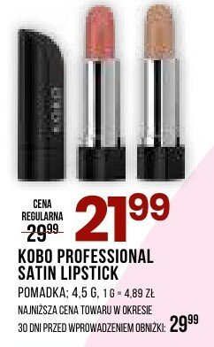 Pomadka Kobo Professional Satin Lipstick promocja w Drogerie Natura
