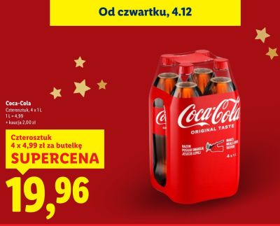 Napój gazowany Coca-Cola promocja w Lidl