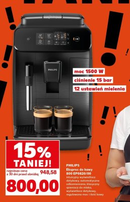 Ekspres do kawy 800 EP0820/00  promocja w Kaufland