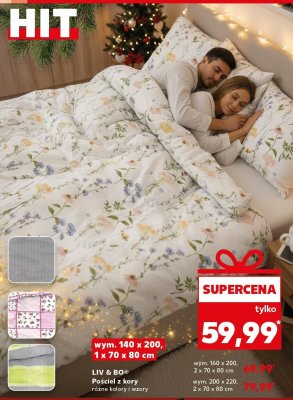 Pościel 140x200 cm + 70x80 cm promocja w Kaufland