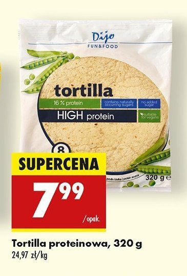 Tortilla high protein Dijo promocja