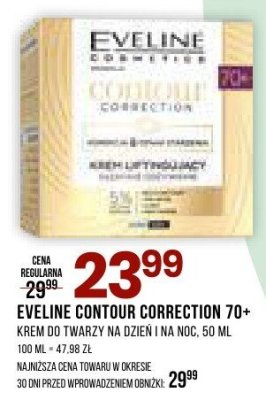 Krem Eveline Contour Correction 70+ promocja w Drogerie Natura