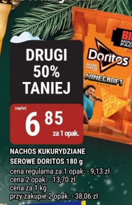 Nachos kukurydziane serowe Doritos 180 g promocja w bi1
