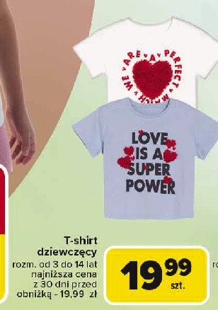 T-shirt dziewczęcy 3-14 lat stich promocja w Carrefour