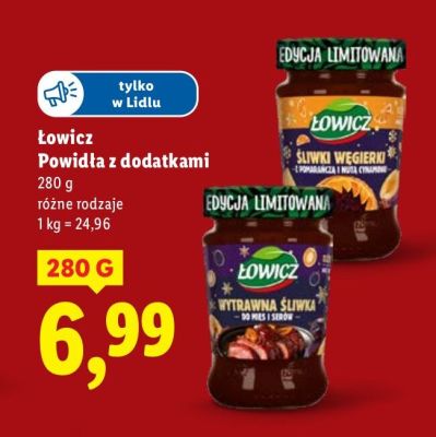 Powidła z dodatkami Łowicz promocja w Lidl