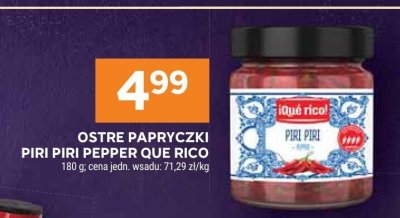 Ostre papryczki Piri Piri Pepper Que Rico promocja w Stokrotka