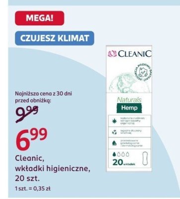 Wkładki higieniczne, 20 szt. promocja w Rossmann