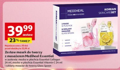 Zestaw masek do twarzy z masażerem Mediheal Essential promocja w Auchan