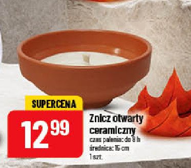 Znicz ceramiczny otwarty promocja