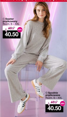 Spodnie prążkowane damskie Rozm. S – XXL promocja w Woolworth