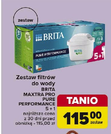 Filtr do wody pure performance pro Brita maxtra promocja