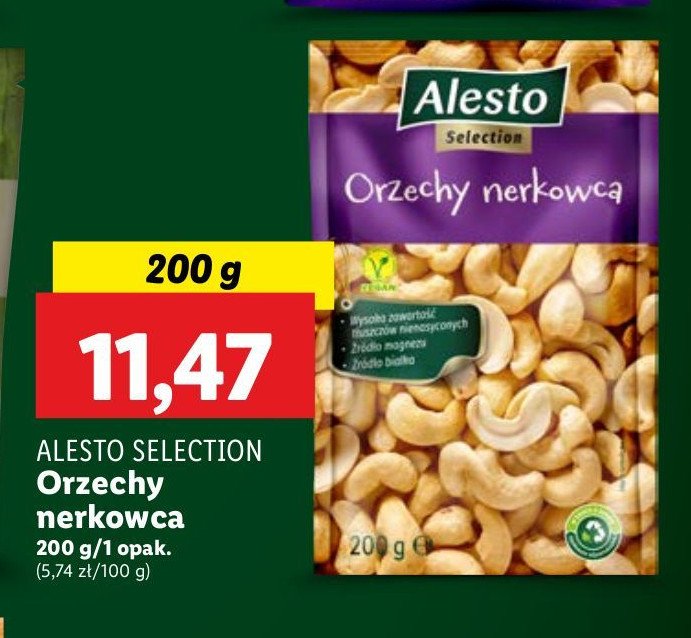 Orzechy nerkowca Alesto promocja