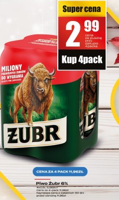 Piwo Żubr promocja w Supeco