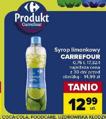 Syrop z limonki Carrefour promocja