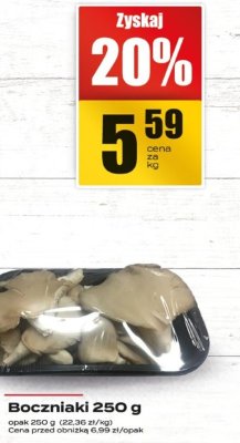 Boczniaki 250 g promocja w Supeco