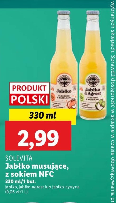 Napój jabłkowo-cytrynowy Solevita promocja