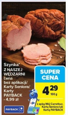 Szynka gotowana sokołowska Sokołów promocja w Carrefour Market