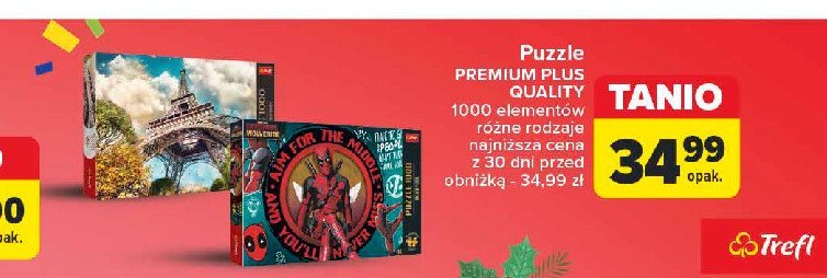 Puzzle 1000 el. premium plus Trefl promocja w Carrefour