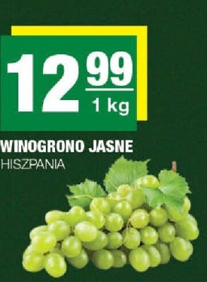 Winogrono jasne Hiszpania promocja w SPAR