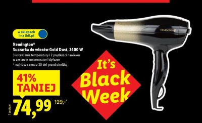 Suszarka do włosów Remington Gold Dust 2400 W promocja w Lidl