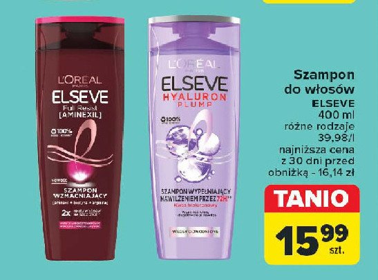 Szampon do włosów wzmacniający L'oreal elseve full resist promocja