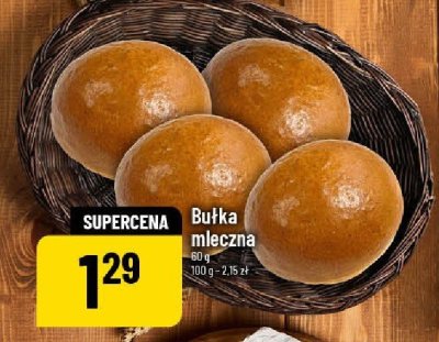 Bułka mleczna promocja w POLOmarket