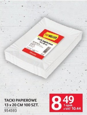 Tacki papierowe 13 x 20 cm 100 szt. promocja w Selgros