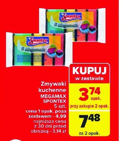 Zmywaki kuchenne Spontex megamax promocja