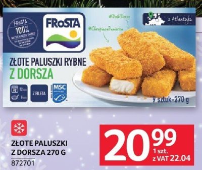 Złote paluszki z dorsza 270g promocja w Selgros