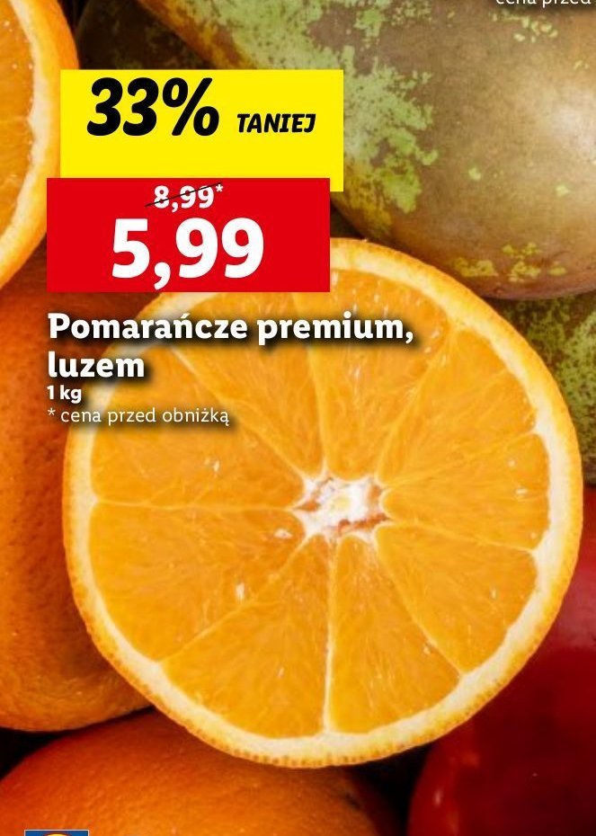 Pomarańcze premium promocja