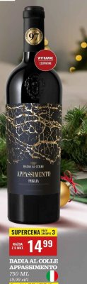 Wino Badia al Colle Appassimento wytrawne czerwone promocja w Biedronka