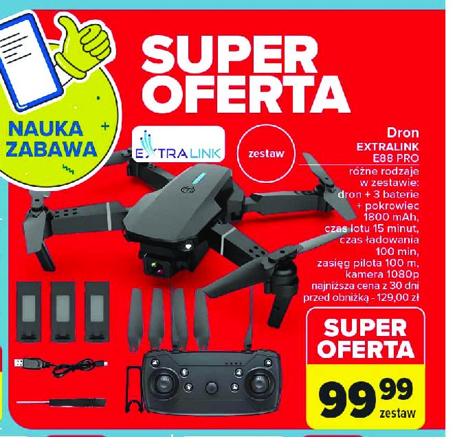 Dron e88 pro Extralink promocja