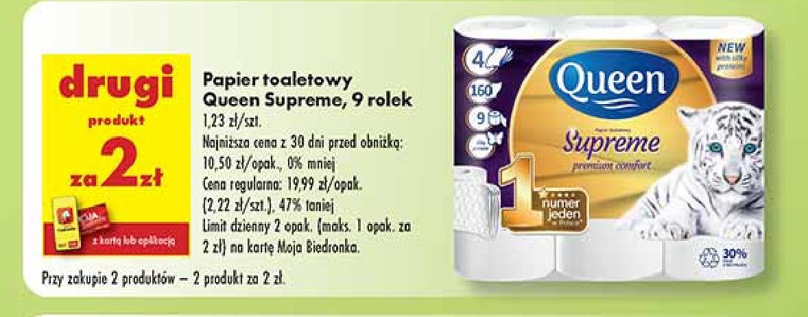 Papier toaletowy supreme Queen promocja