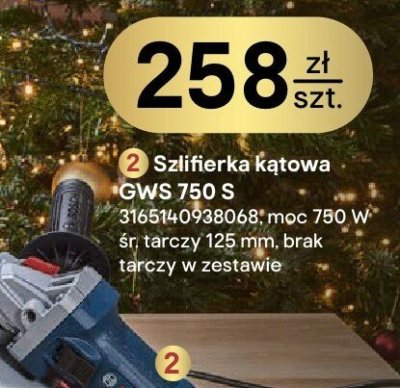 Szlifierka kątowa GWS 750 S promocja w Castorama
