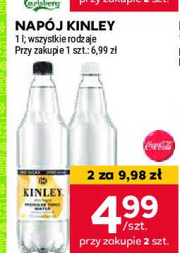 Tonic premiere zero sugar Kinley promocja w Stokrotka