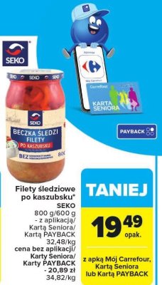 Filety 艣ledziowe promocja w Carrefour Market