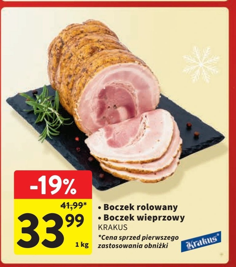 Boczek wieprzowy Krakus animex promocja w Intermarche