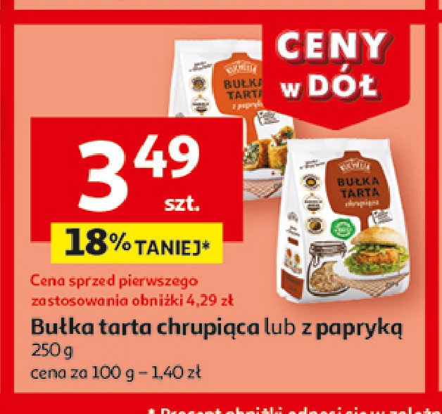 Bułka tarta chrupiąca Kuchelia promocja w Auchan