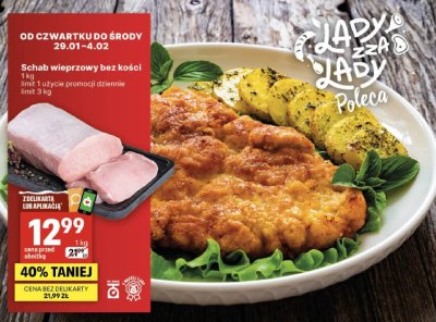 Schab wieprzowy bez kości promocja w Delikatesy Centrum