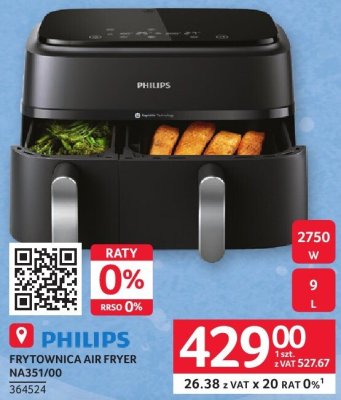 Frytownica air fryer PHILIPS NA351V00 promocja w Selgros