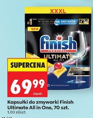 Kapsułki do zmywarki Ultimate All in One, 70 szt. promocja w Biedronka