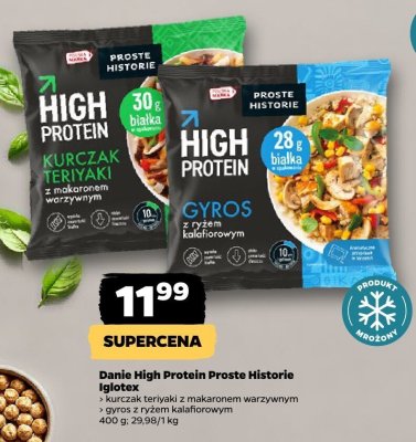 Gyros z ryżem kalafiorowym High Protein Proste Historie Iglotex promocja w Netto