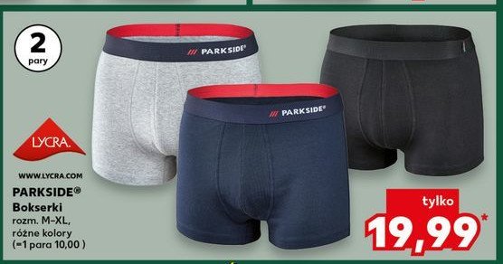 Bokserki męskie rozm. m-xl Parkside promocja w Kaufland