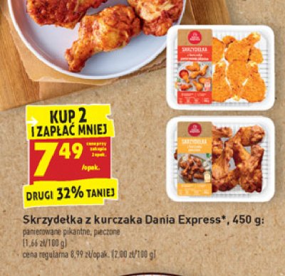 Skrzydełka z kurczaka panierowane łagodne Danie express promocja
