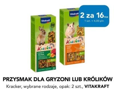 Przysmak dla gryzoni lub królików Kracker, wybrane rodzaje, 2 szt. promocja w Aquael zoo
